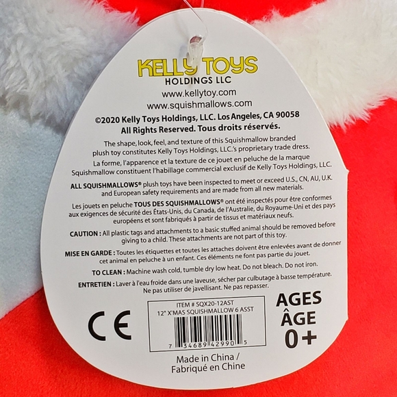 Squishmallow Nick Santa Claus 12" UltraSoft Stuffed Christmas Holiday Plush NWT - Picture 8 of 8